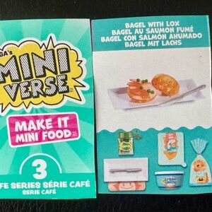 Bagel with lox cafe series 3
Miniverse make it mini food